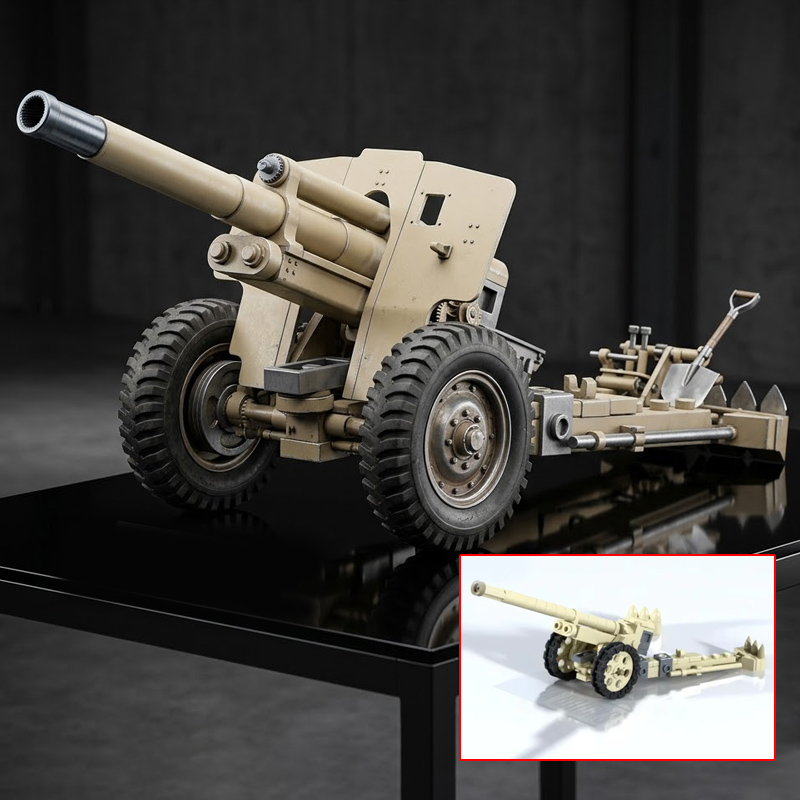 Heavy Equipment Lego - qwer 149/40 Modèle d'artillerie de campagne