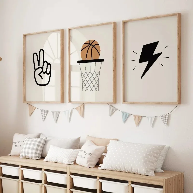 Heavy Equipment Background - Affiche murale Simple pour garçon, basket-ball,