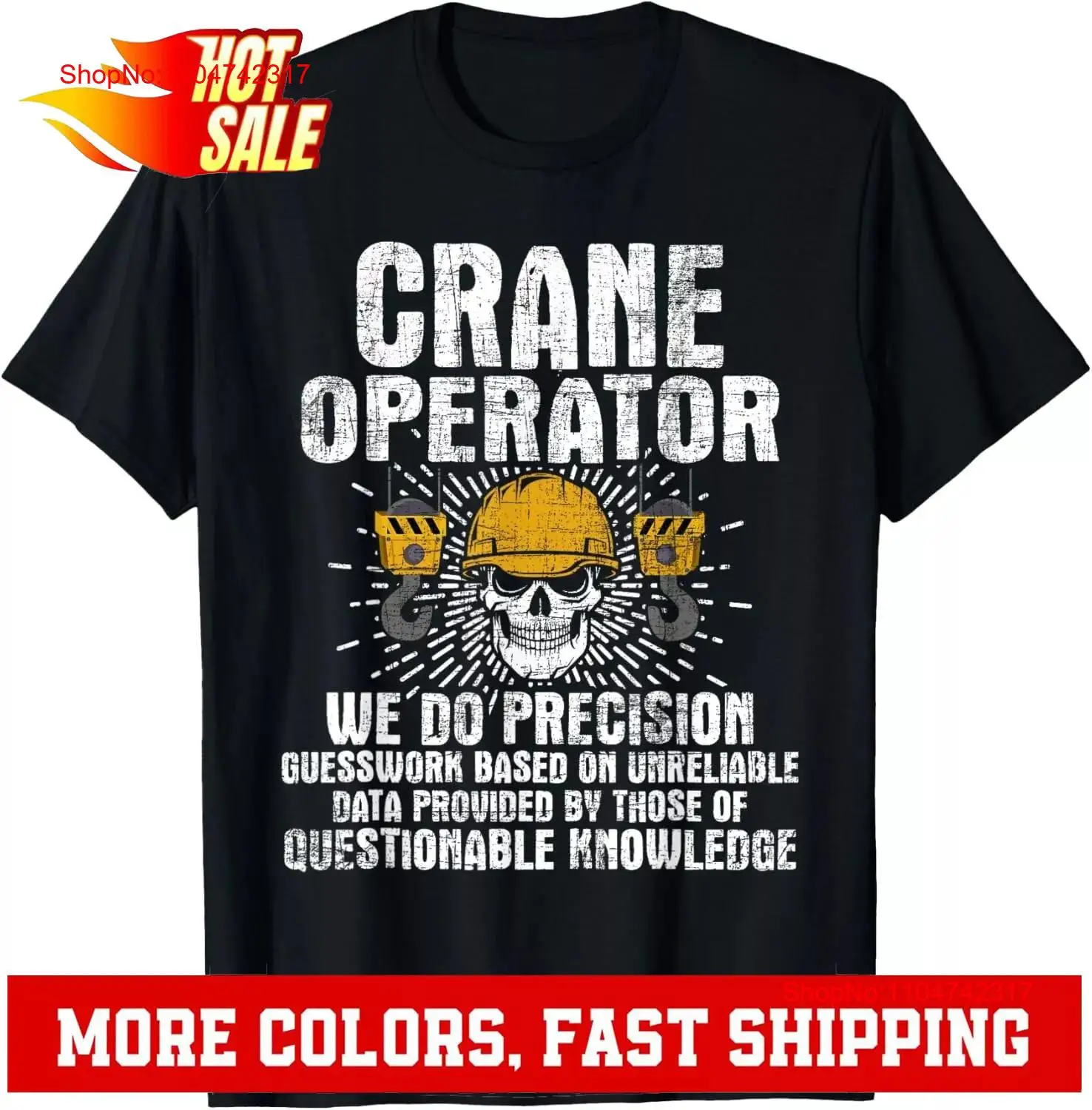 Heavy Equipment Operator Shirts - Crane opérateur rétro tour équipement lourd