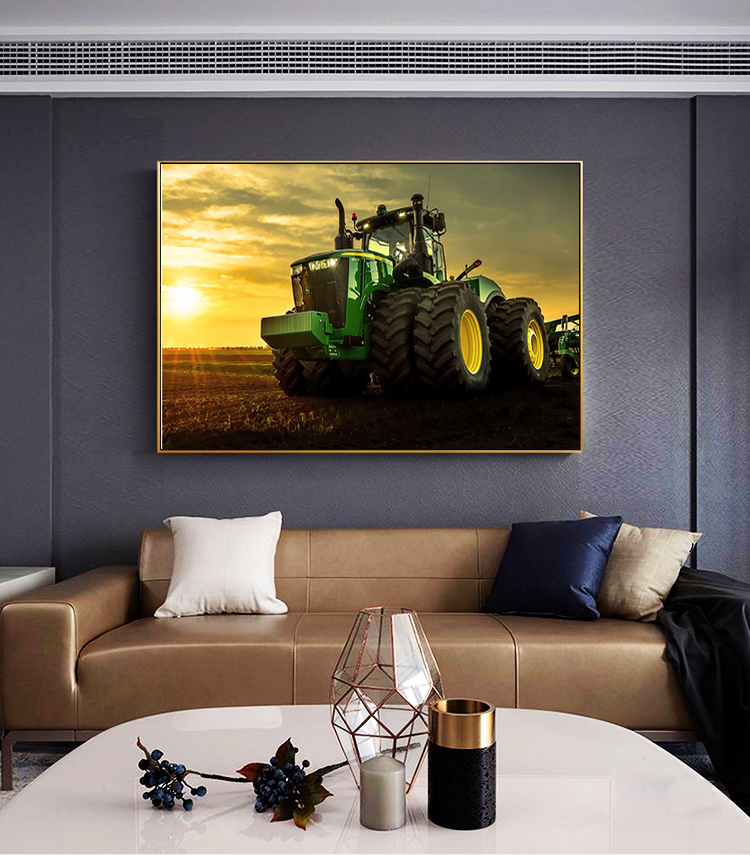 Toile de peinture sur toile po - Heavy Equipment Background avis et prix