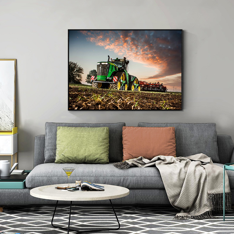 Toile de peinture sur toile po - Heavy Equipment Background avis et prix