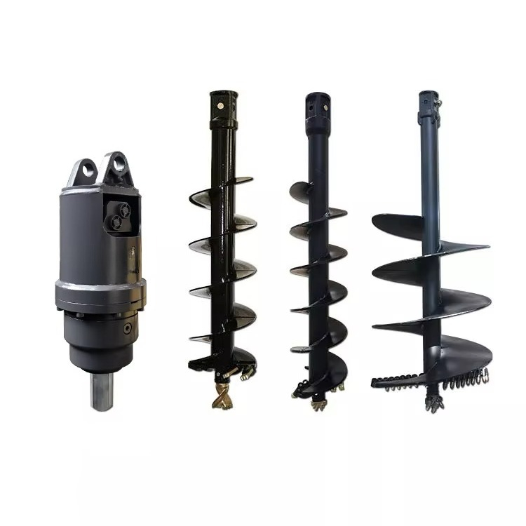 Mini-excavatrice avec tarière  - Auger Drill Attachment avis et prix